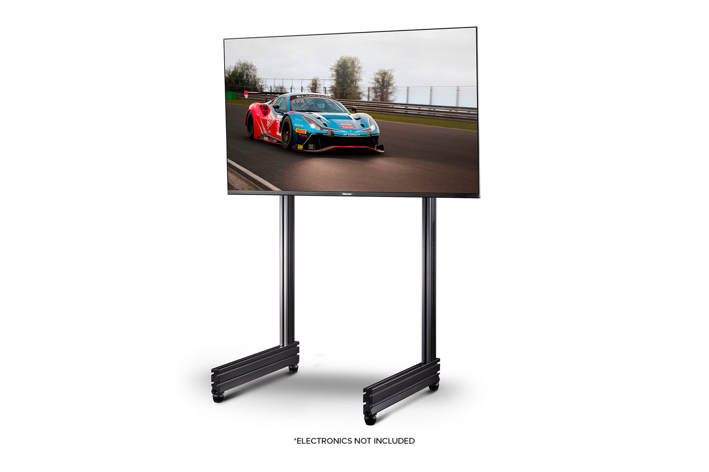 Elite Freestanding Single Monitor Stand Carbon Grey