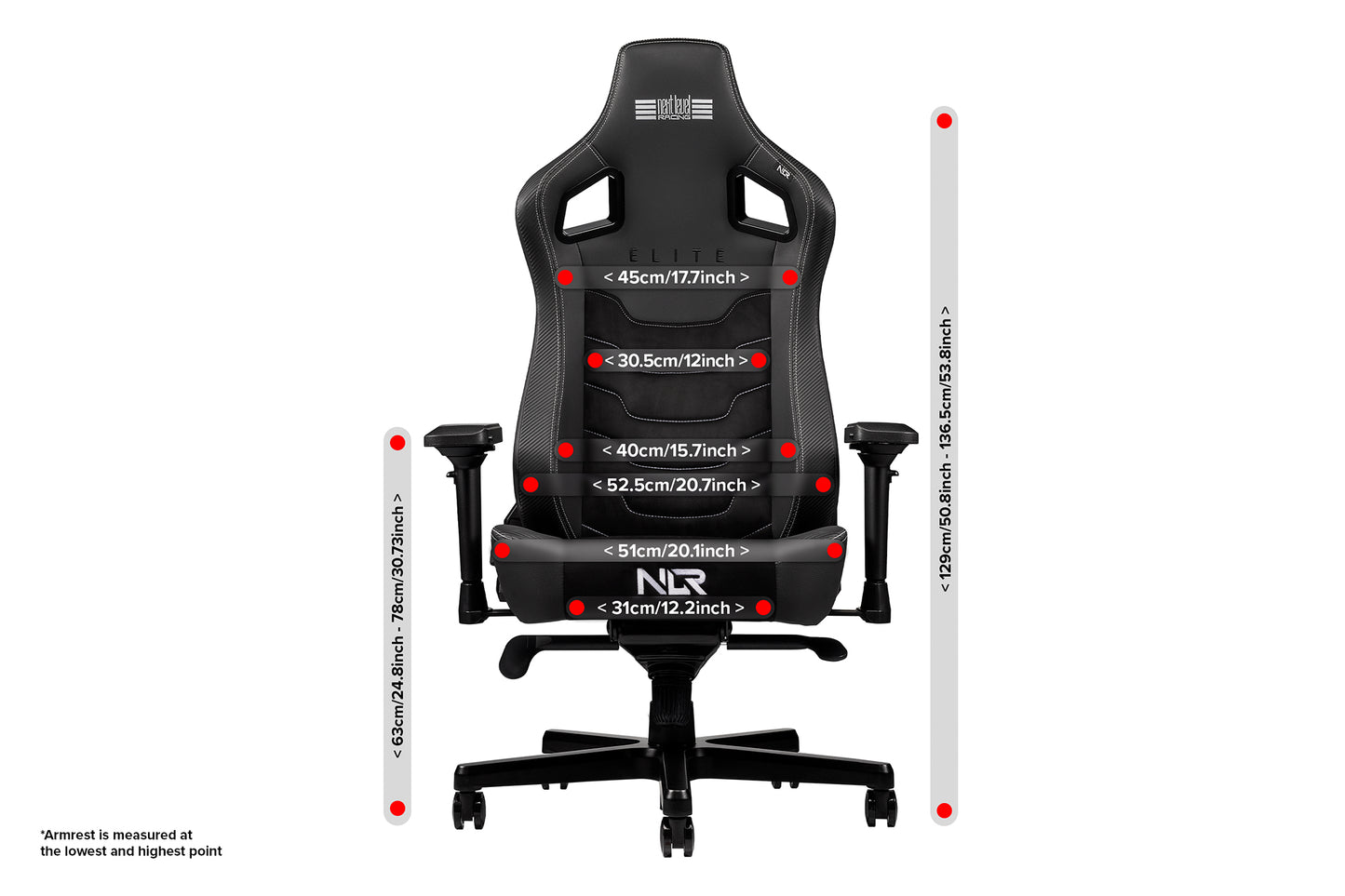Elite Gaming Chair Leather & Suede Edition