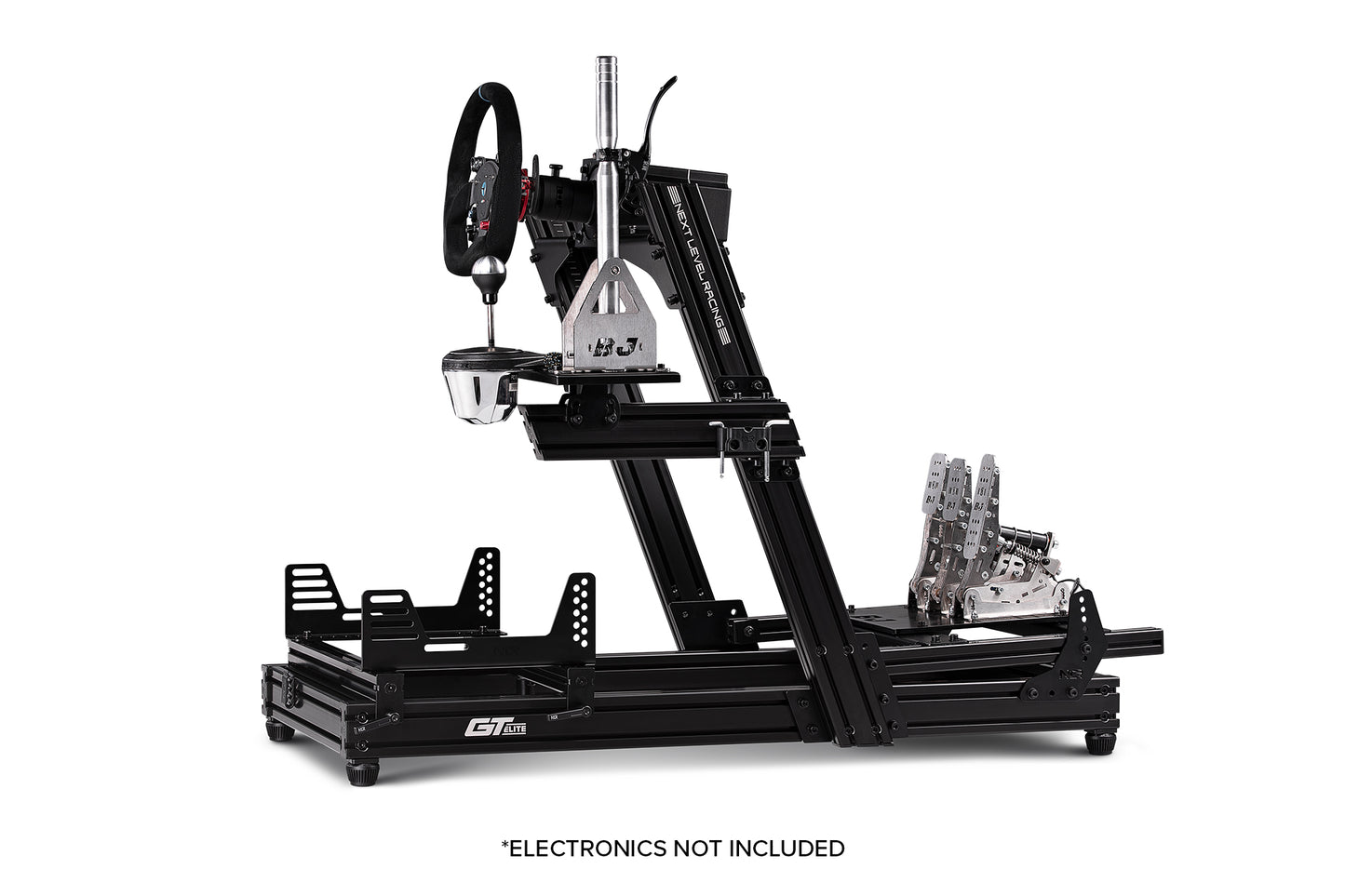 GTElite Aluminium Simulator Cockpit - Front and Side Mount Edition
