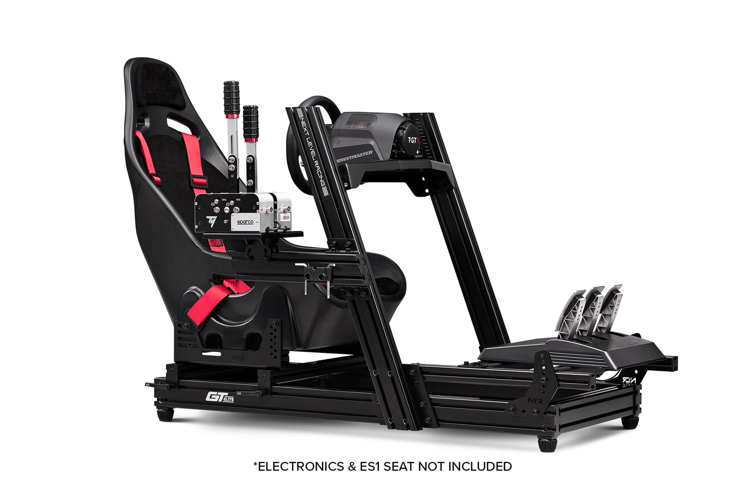 GTElite Aluminium Simulator Cockpit - Wheel Plate Edition