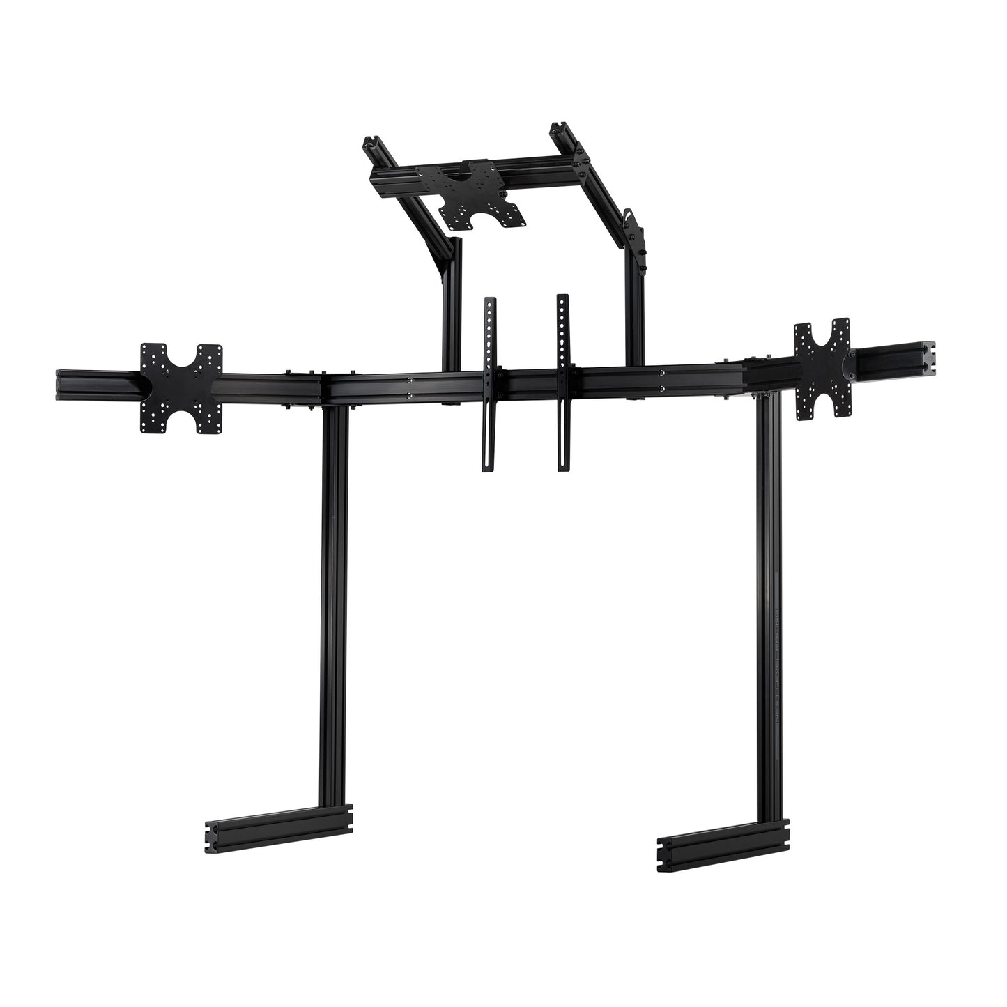 Elite Free Standing Quad Monitor Stand - Black Edition
