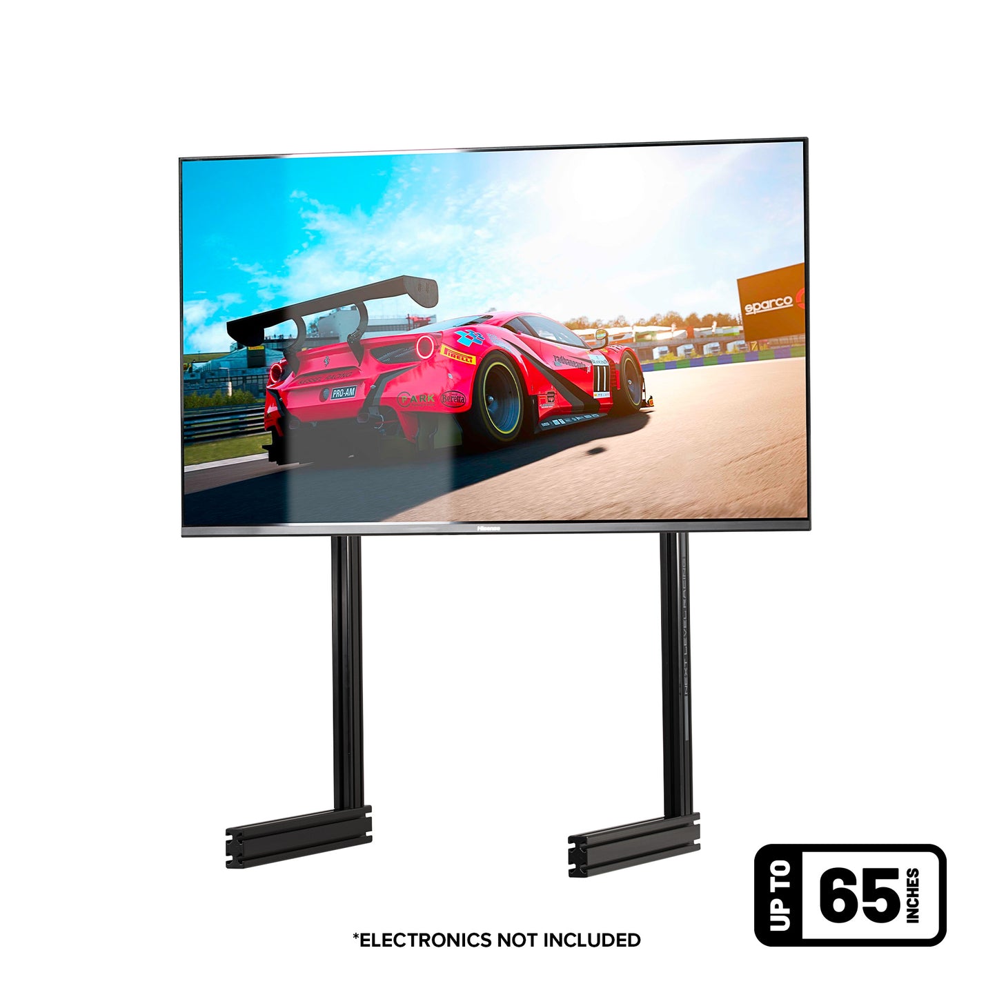 Elite Free Standing Single Monitor Stand - Black Edition