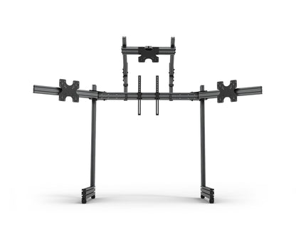 Elite Freestanding Quad Monitor Stand Carbon Grey