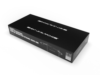 Elite Freestanding Triple Monitor Stand Add On Carbon Grey