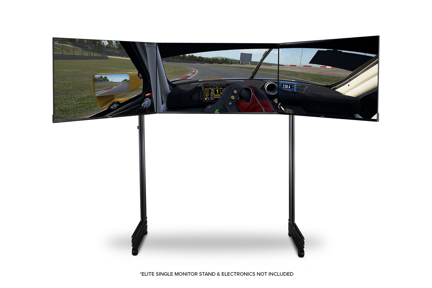 Elite Freestanding Triple Monitor Stand Add On Carbon Grey