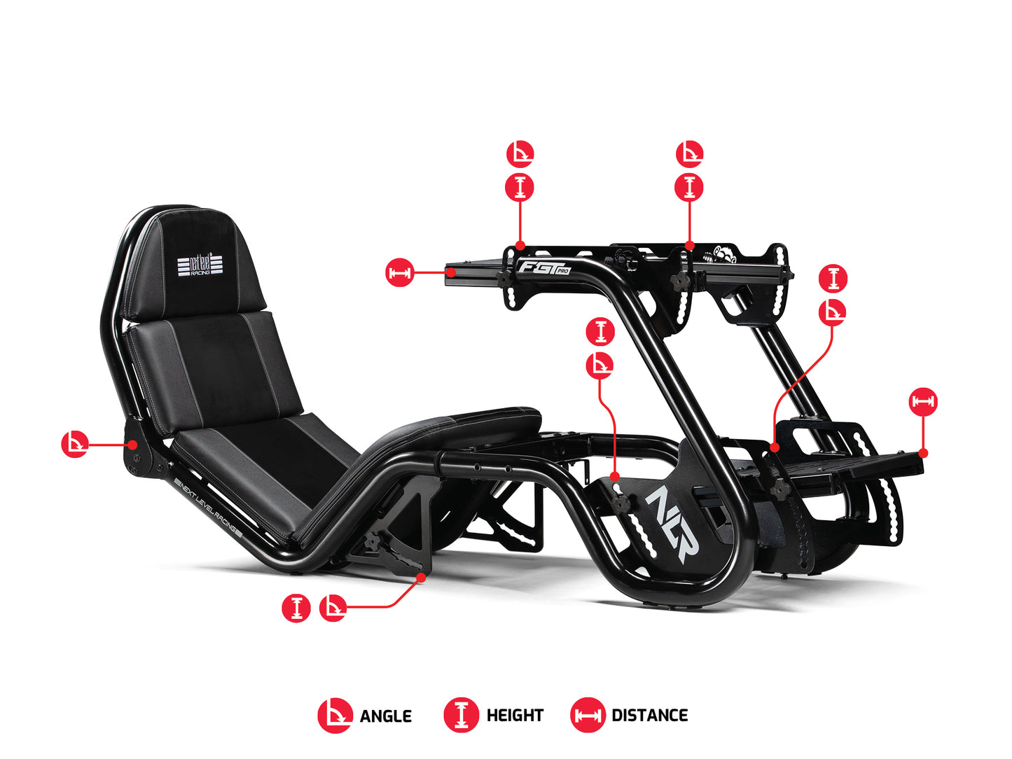 F-GT Pro Formula and GT Racing Cockpit - Black Edition
