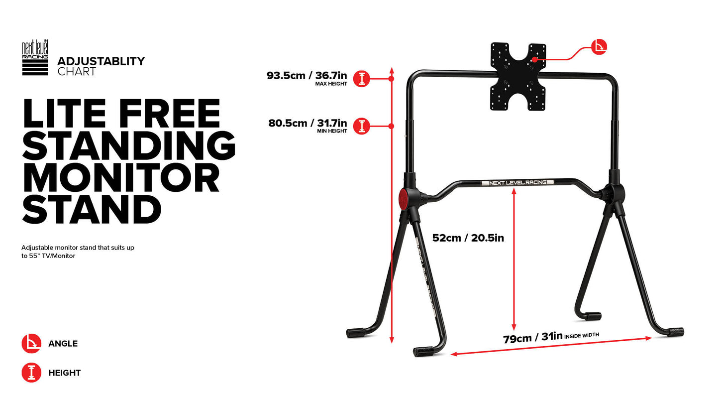 Lite Free Standing Monitor Stand
